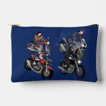Anime-Motorrad- und Rennwagen Blaues Zubehörtäschc