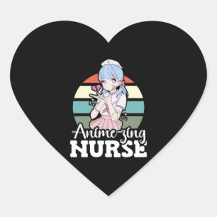 Anime-nährende Nurse Japanischer Anime-Nationalfei Herz-Aufkleber