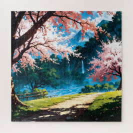 Anime natural landscape puzzle