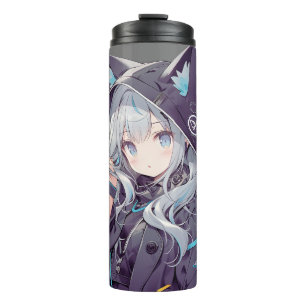 Anime Neko Kawaii Girl Series Thermosbecher