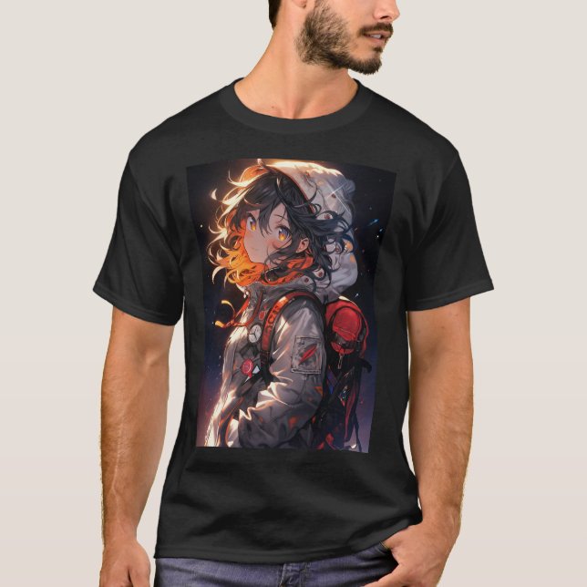 Anime Niedlich Japanisch Kawaii Cartoon Otaku Mädc T-Shirt (Vorderseite)