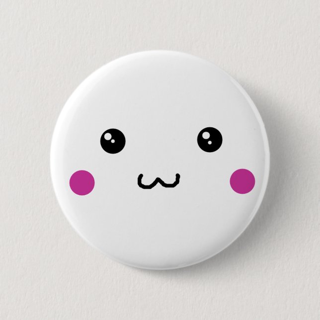 Anime-niedlicher Knopf Button (Vorderseite)