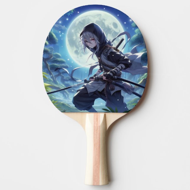 Anime Ninja Warrior Boy Ping Pong Paddle, Tischtennis Schläger (Vorderseite)