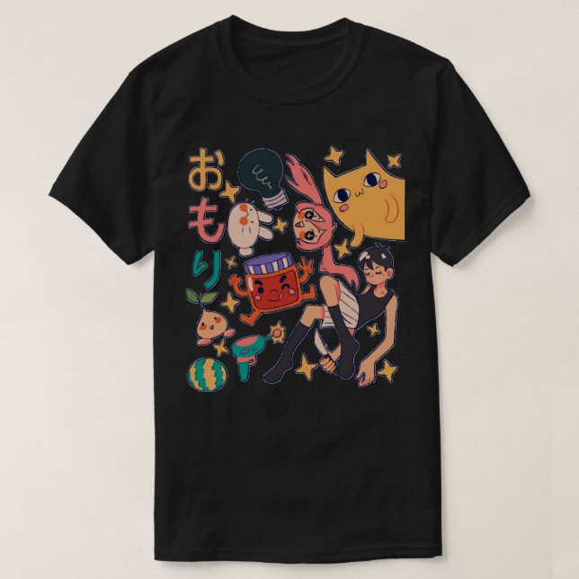 Anime Omori Sunny Basil Kel Aubrey Hero Mari Gif s T-Shirt (Design vorne)
