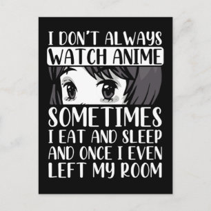 Anime Otaku Girl Japanisches Comic Manga Fan Postkarte
