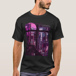Anime Otaku Vaporwave Ästhetitheptik Sad Anime T-Shirt