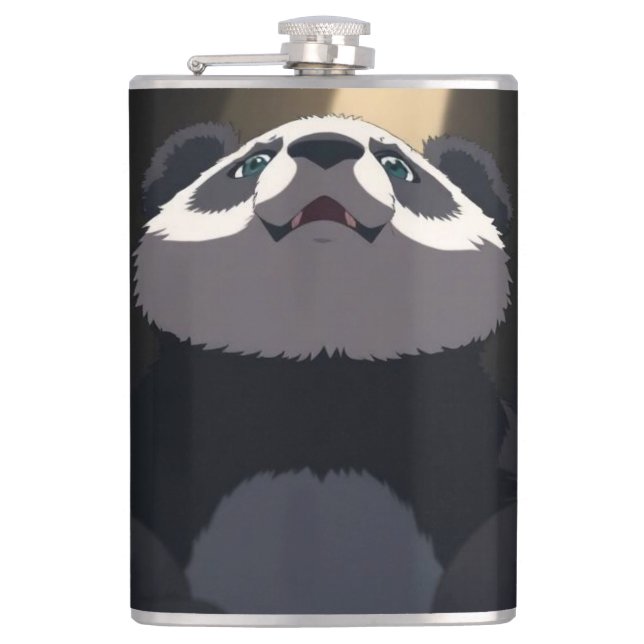Anime-Panda Flachmann (Vorderseite)