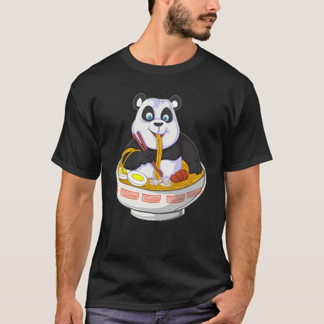 Anime-Panda-Fresser T-Shirt (Vorderseite)