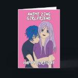 Anime Phantastisch Girlfriend Geburtstagskarte Karte<br><div class="desc">Lebt deine Freundin-Liebe? Warum nicht schicken Sie ihnen diese ausgeschnittene, liebevolle animierende Geburtstagskarte, um ihr lassen, dass sie wirklich eine phantastische Freundin ist und sie ist alles Ihre! Dieses niedliche rosa Design mit Anime Pärchen wird von mir digital handgezeichnet! Sie werden es also nirgendwo anders finden als in Cupsie's Kreationen....</div>