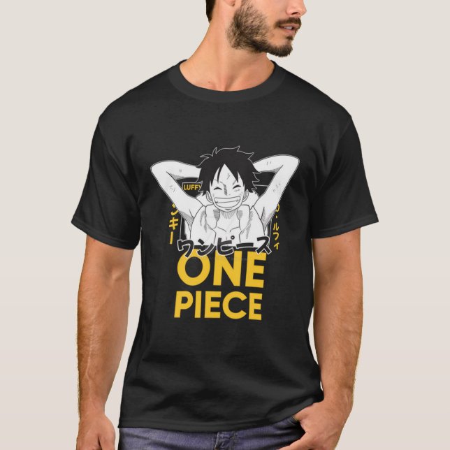 Anime Pirate Manga Art T-Shirt (Vorderseite)