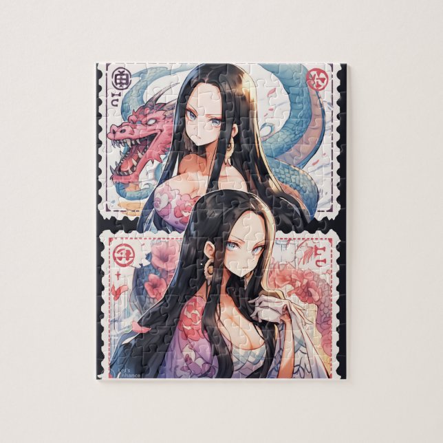 Anime Postage Briefmarke Puzzle (Vertikal)