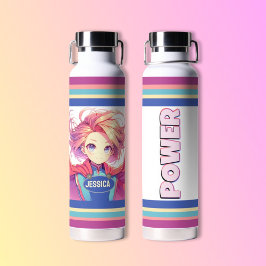 Anime Power Hero Girl Trinkflasche