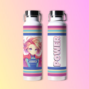 Anime Power Hero Girl Trinkflasche
