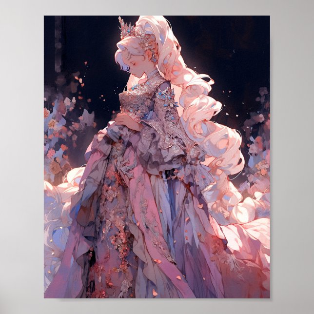 Anime Princess Fantasy Art Poster (Vorne)