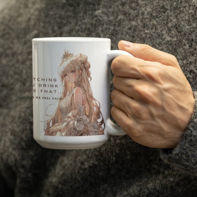 Anime Princess in Kronen Gefühl Calm Kaffeetasse (Von Creator hochgeladen)