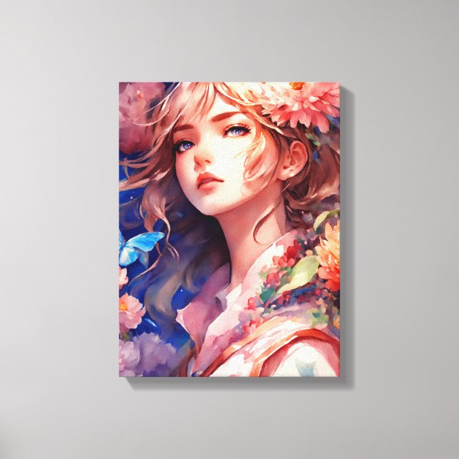 Anime Princess Leinwanddruck (Vorderseite)