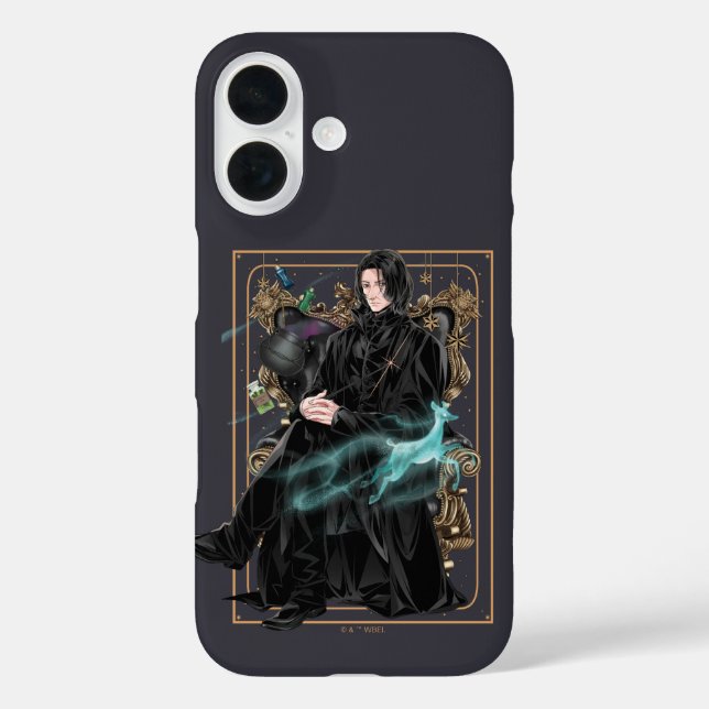 Anime Professor Severus Snape sitzt Case-Mate iPhone Hülle (Rückseite)