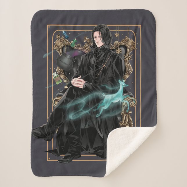Anime Professor Severus Snape sitzt Sherpadecke (Vorderseite)