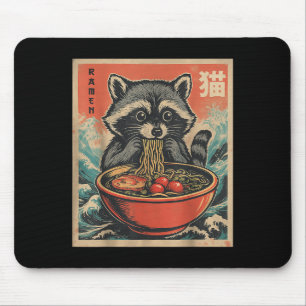 Anime Raccoon Ramen Japanisch Funny Kawaii Geschen Mousepad