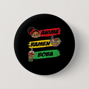 Anime Ramen Boby Black History Mont Men Girl Wome Button