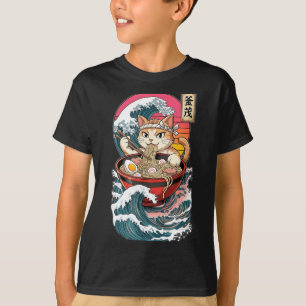 Anime Ramen Katze Japanische Kunst Geschenke Für M T-Shirt
