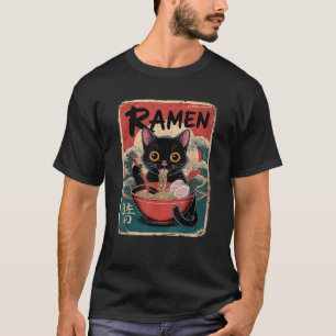 Anime Ramen Katze Kawaii Süße Japanische Lustige K T-Shirt