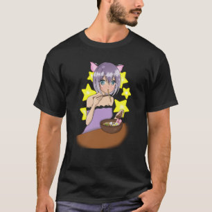 Anime ramen Mädchen T-Shirt