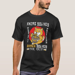 Anime Ramen Noodles Shiba Inu - Anime löst die mei T-Shirt