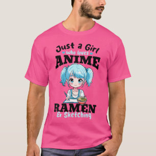 Anime Ramen Sketching Sketch Otaku Japan Manga T-Shirt