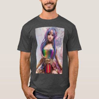 Anime Regenbogen vintage T-Shirt