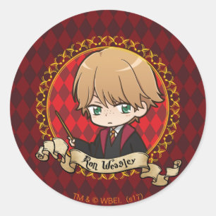 Anime Ron Weasley Runder Aufkleber
