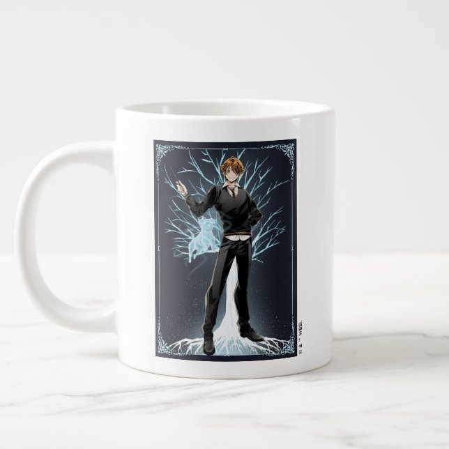 Anime Ron Weasleys Jack Russell Terrier Patronus Jumbo-Tasse (Links)