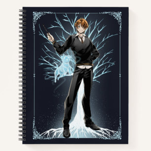 Anime Ron Weasleys Jack Russell Terrier Patronus Notizbuch