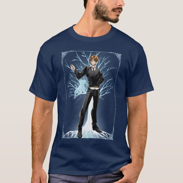 Anime Ron Weasleys Jack Russell Terrier Patronus T-Shirt (Vorderseite)