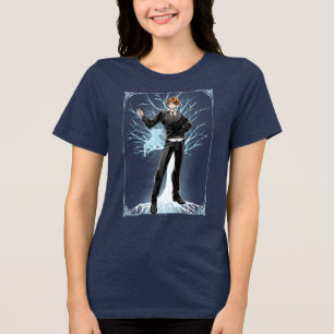 Anime Ron Weasleys Jack Russell Terrier Patronus Tri-Blend Shirt