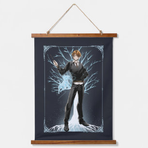 Anime Ron Weasleys Jack Russell Terrier Patronus Wandteppich Mit Holzrahmen