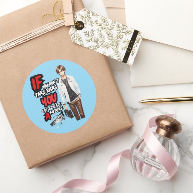 ANIME RUNDER AUFKLEBER (Schenken)