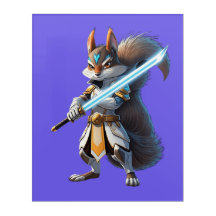 Anime-Samurai-Eichhörnchen-Krieger