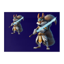 Anime-Samurai-Eichhörnchen-Krieger