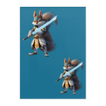 Anime-Samurai-Eichhörnchen-Krieger