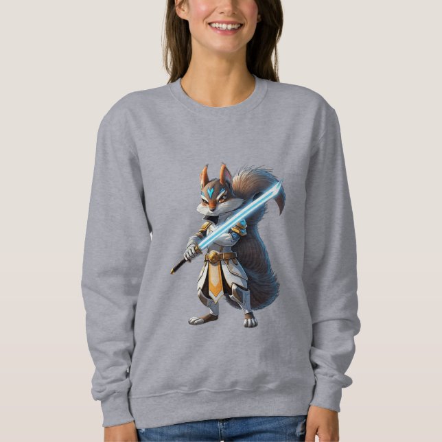 Anime Samurai Eichhörnchen Krieger Sweatshirt (Vorderseite)