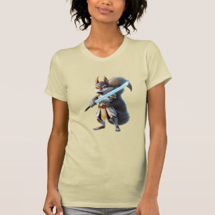 Anime-Samurai-Eichhörnchen-Krieger T-Shirt