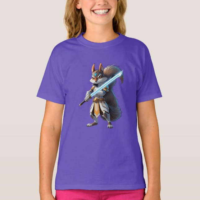 Anime-Samurai-Eichhörnchen-Krieger T-Shirt (Vorderseite)