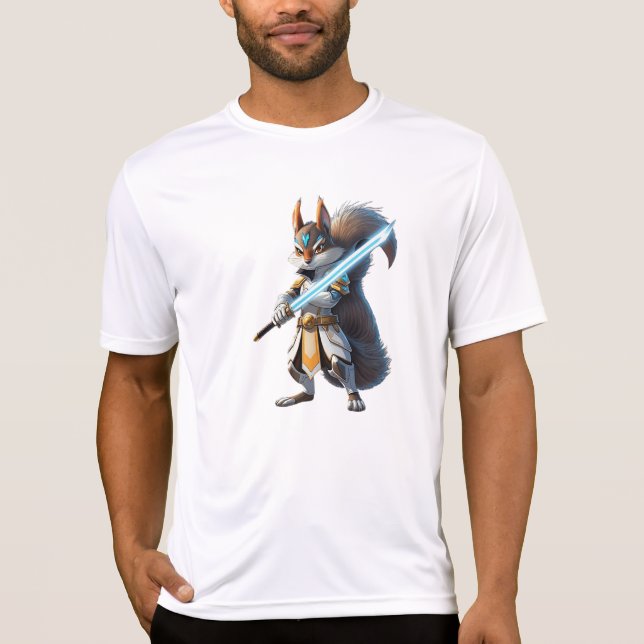 Anime Samurai Squirrel Warrior T-Shirt (Vorderseite)