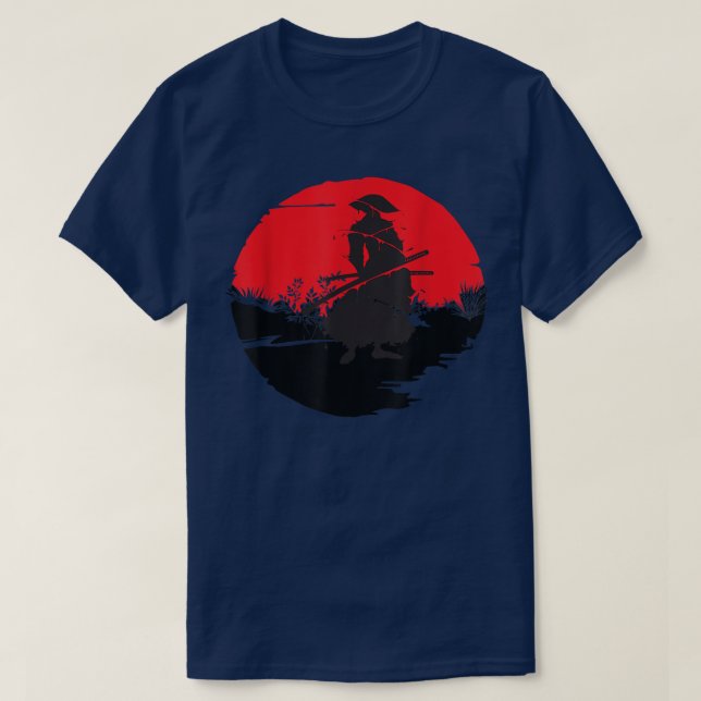 Anime Samurai Warrior Heldenstärke (2) T-Shirt (Design vorne)