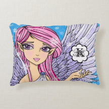 Anime-Schnee-Engel Personalizabel Kunstdruck