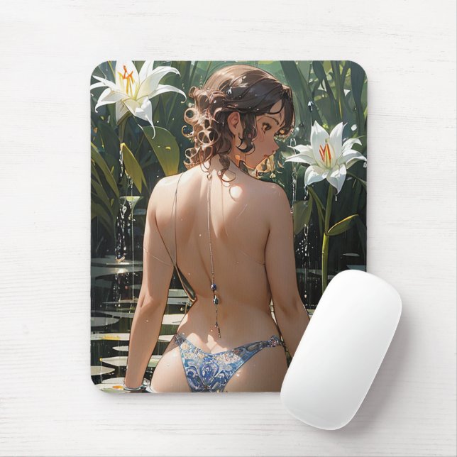 Anime schöne Girl Mouse Pad Mousepad (Mit Mouse)