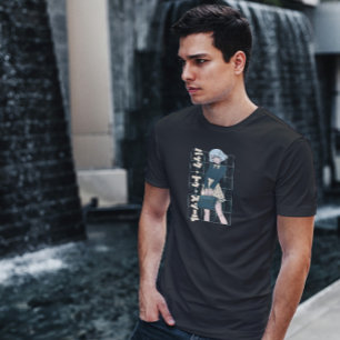 Anime School Girl mit Tasche T-Shirt