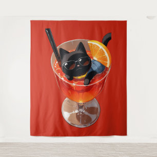 ANIME SCHWARZE KATZE WANDTEPPICH