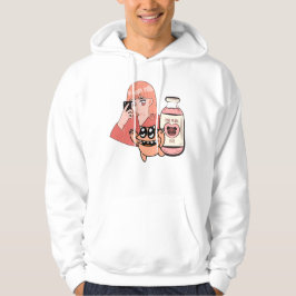 Anime-Selfie & Erdbeermilch – Pink Panda Cafe A Hoodie